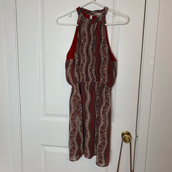 Forever 21 sleeveless dress / US M / fun red pattern - Picture 5 of 5